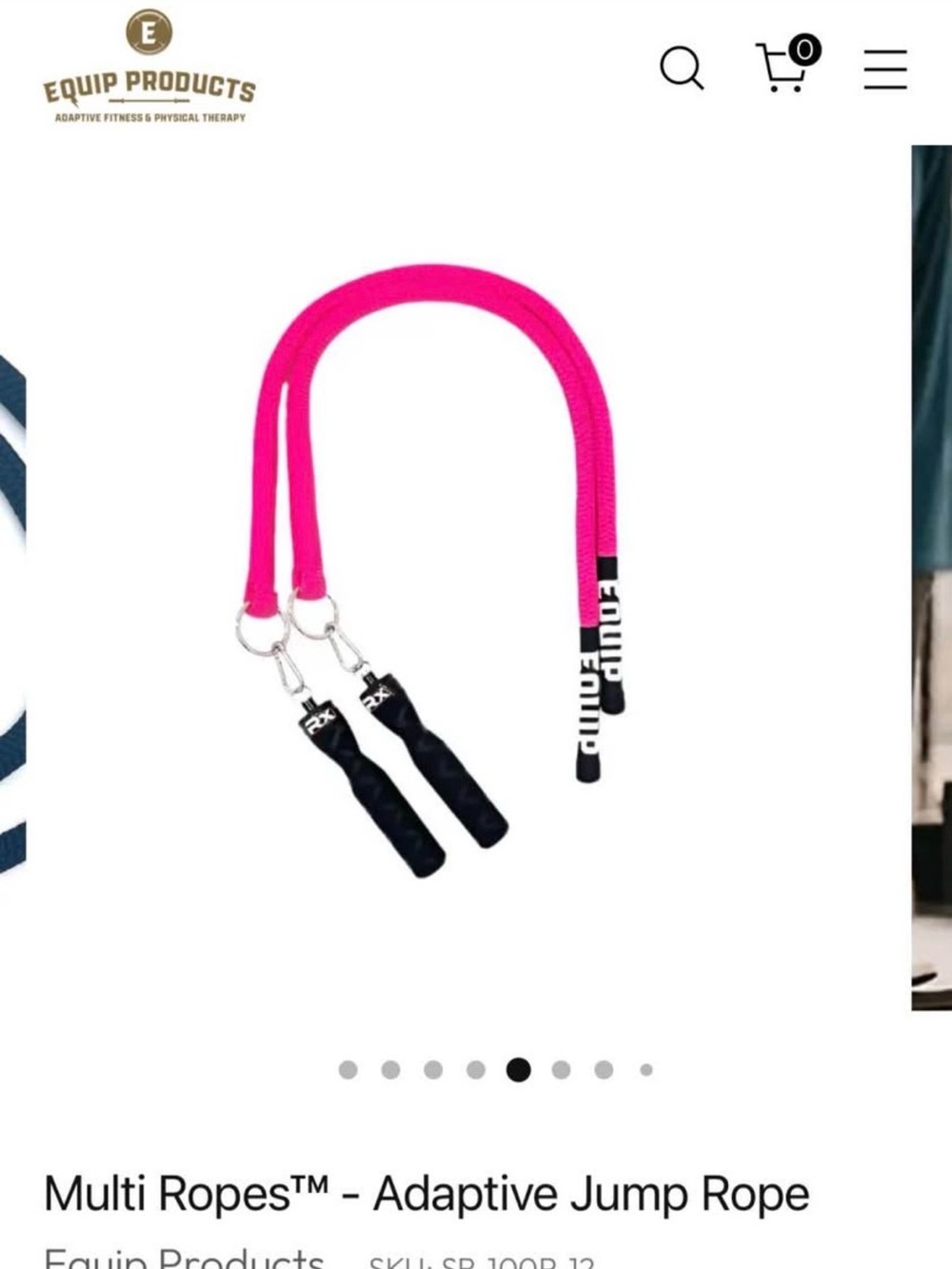 Multi Ropes™ Adaptive Jump Rope — Hot Pink